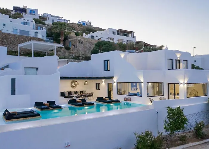 Phenomenal Mykonos Julietta 5 Bedrooms Private Jacuzzi 빌라 *